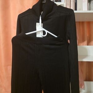 Black Women's Knit Jumpsuit